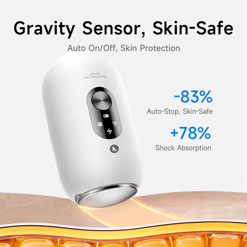 Black 2-in-1 Electric Foot Care Device – Cordless Callus Remover & Skin Polisher with Dual Heads - Image 3