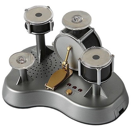 Mini Electronic Finger Drum Set Touch Sensitive Desktop Percussion Toy with Light-Up Game Mode Novelty Gift for Kids and Musicians - Image 2