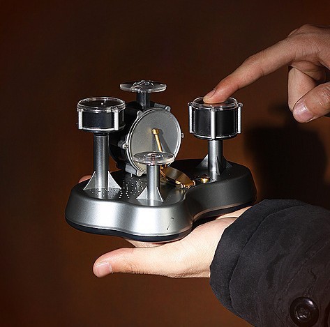 Mini Electronic Finger Drum Set Touch Sensitive Desktop Percussion Toy with Light-Up Game Mode Novelty Gift for Kids and Musicians - Image 3