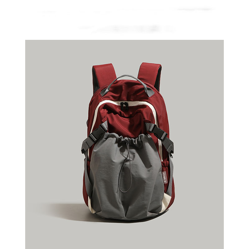 Red Minimalist Laptop Backpack Large Capacity 43cm for Men and Women - Unisex Casual School Bag for Uni and Work - Image 1