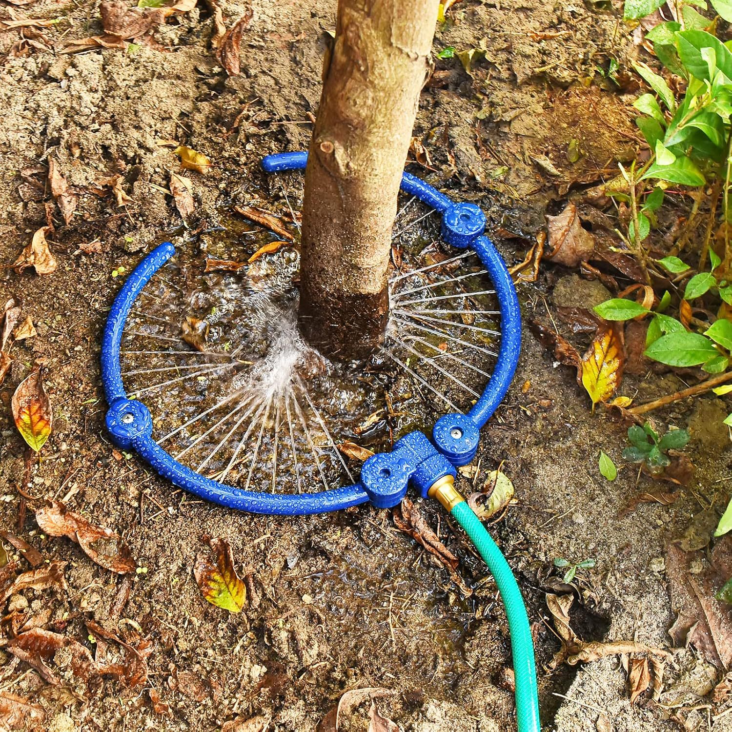 Adjustable Tree Ring Sprinkler for Deep Root Irrigation - 13 to 37 Inch Expandable Garden Watering Tool for Australian Trees and Orchards - Image 1