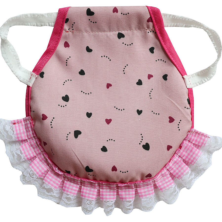 Pink Heart 4 Pack Hen Saddle Aprons for Backyard Chickens - Feather Protector for Poultry - Back Protection from Roosters - 22x23cm - Image 1
