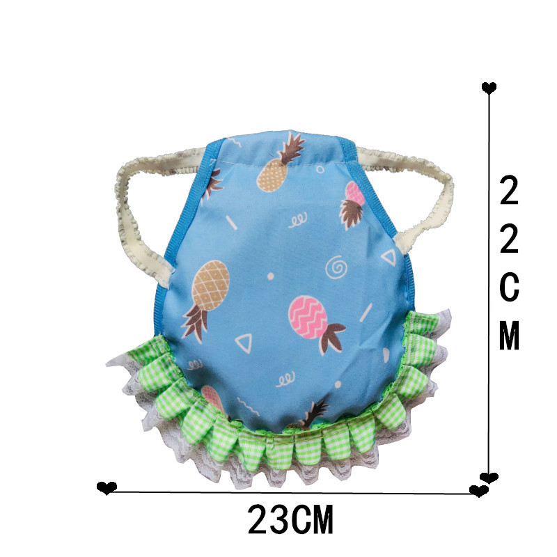 Pink Pineapple 4 Pack Hen Saddle Aprons for Backyard Chickens - Feather Protector for Poultry - Back Protection from Roosters - 22x23cm - Image 3