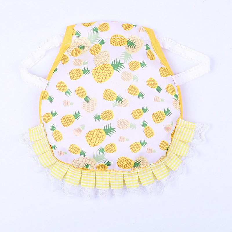 Yellow Pineapple 4 Pack Hen Saddle Aprons for Backyard Chickens - Feather Protector for Poultry - Back Protection from Roosters - 22x23cm - Image 1