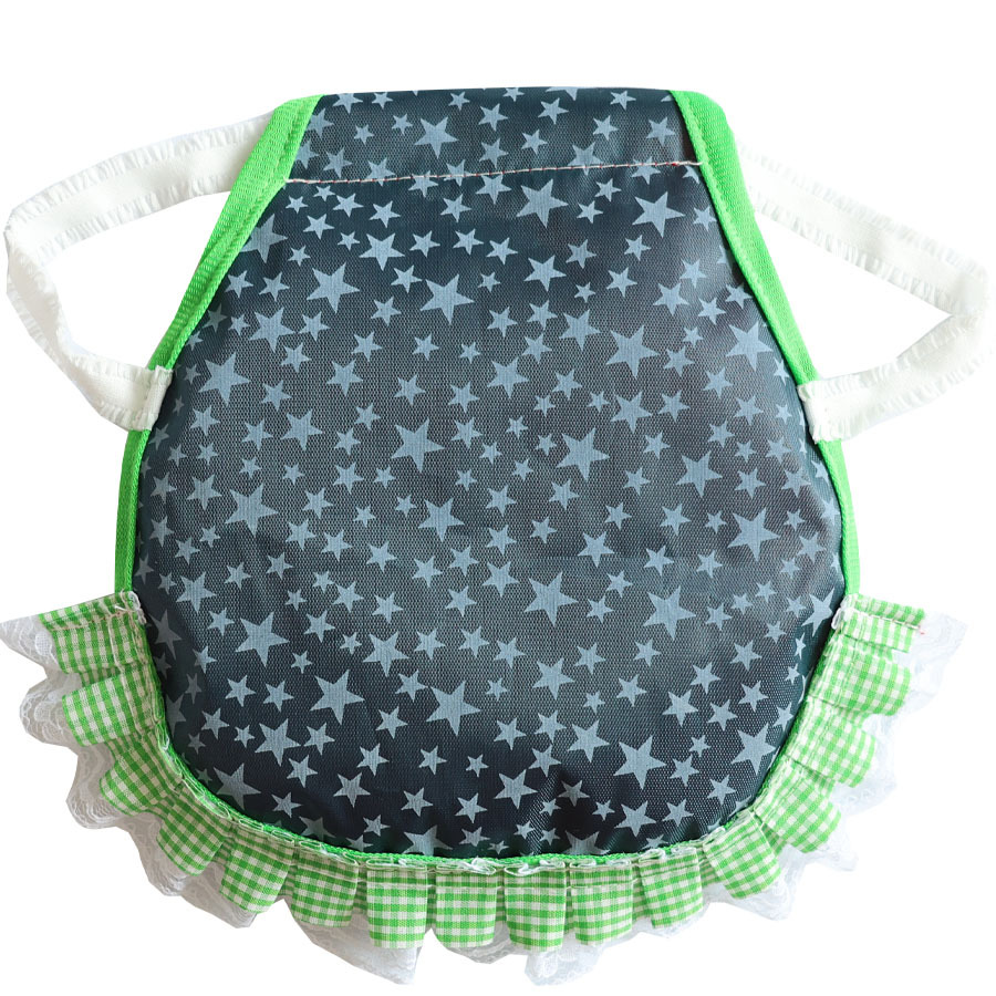 Blue-yellow Stars 4 Pack Hen Saddle Aprons for Backyard Chickens - Feather Protector for Poultry - Back Protection from Roosters - 22x23cm - Image 1