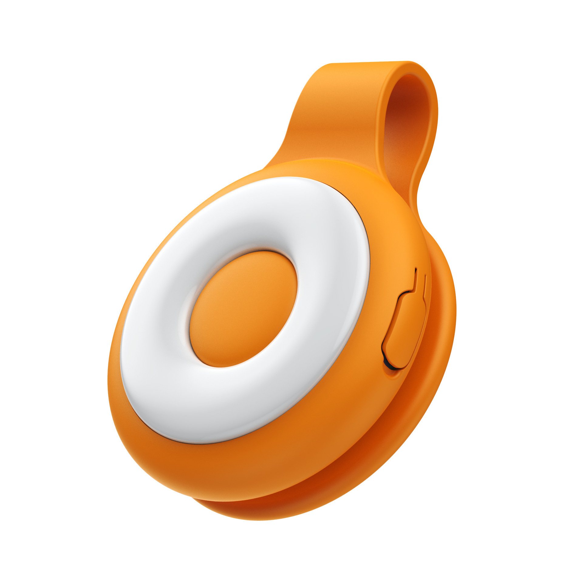 Orange Mini Magnetic Selfie Light Clip-On LED Phone Fill Light Rechargeable 500mAh 5 Lighting Modes Portable Video Light for Vlogging & Zoom Calls - Image 1