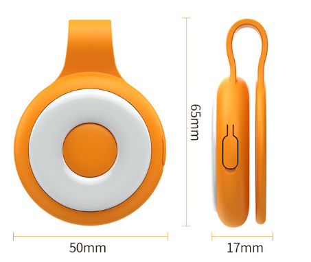 Orange Mini Magnetic Selfie Light Clip-On LED Phone Fill Light Rechargeable 500mAh 5 Lighting Modes Portable Video Light for Vlogging & Zoom Calls - Image 4