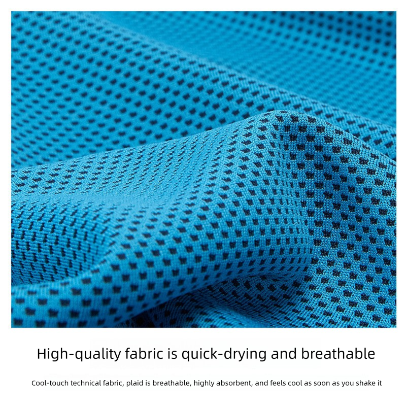 2-PCS Sky blue Instant Cooling Towel with EVA Case 30x90cm Breathable Ice Silk Sports Towel Quick Dry for Gym Yoga and Outdoor Workouts - Image 2