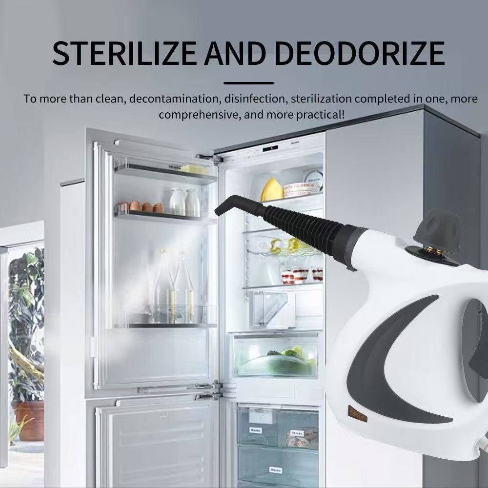 White Handheld Steam Cleaner 1050W High Pressure Chemical Free Cleaning Machine with 12 Piece Accessory Set for Kitchen Bathroom Car and Upholstery - Image 5