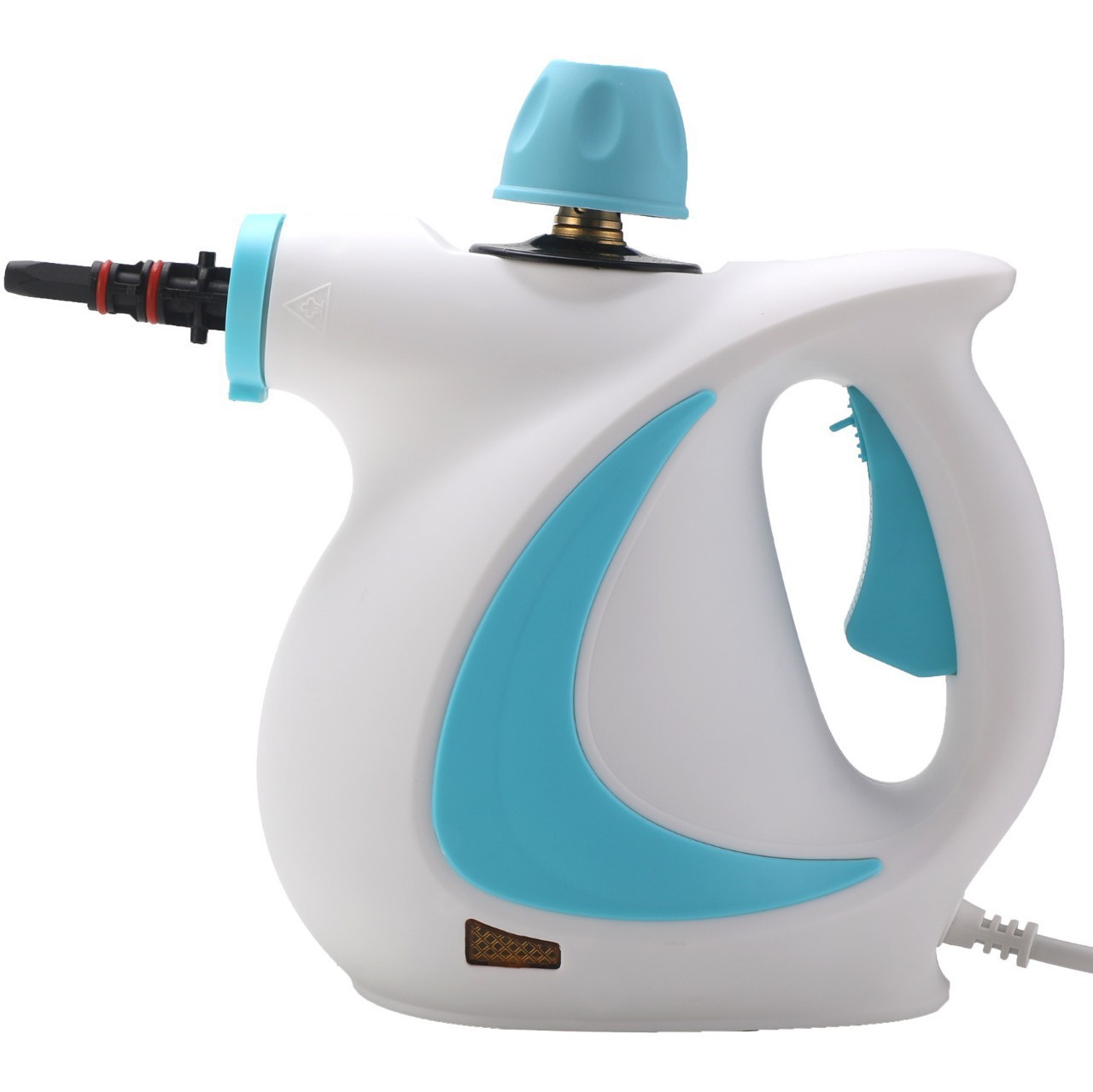 Blue Handheld Steam Cleaner 1050W High Pressure Chemical Free Cleaning Machine with 12 Piece Accessory Set for Kitchen Bathroom Car and Upholstery - Image 1