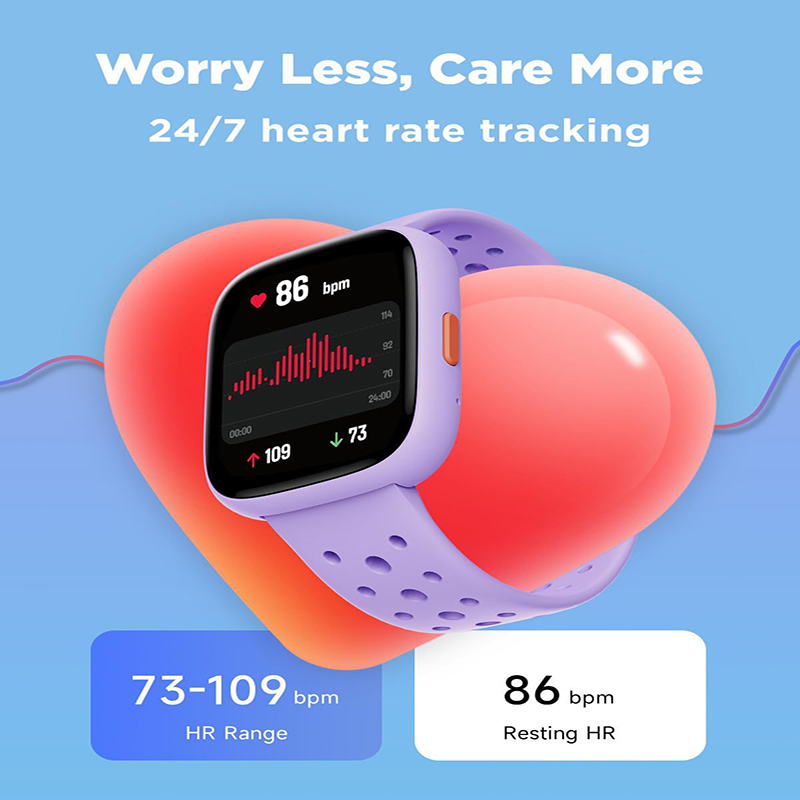 Pink Kids Smart Watch Fitness Tracker with Pedometer Heart Rate Monitor and 14 Sport Modes IP68 Waterproof Watch for Boys and Girls - Image 8