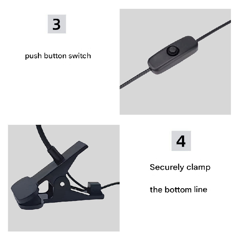 Pink 3W UV LED Gel Nail Curing Lamp Clip On Flexible Gooseneck Light 4 Brightness Levels for Gel Polish and Resin Curing - Image 6