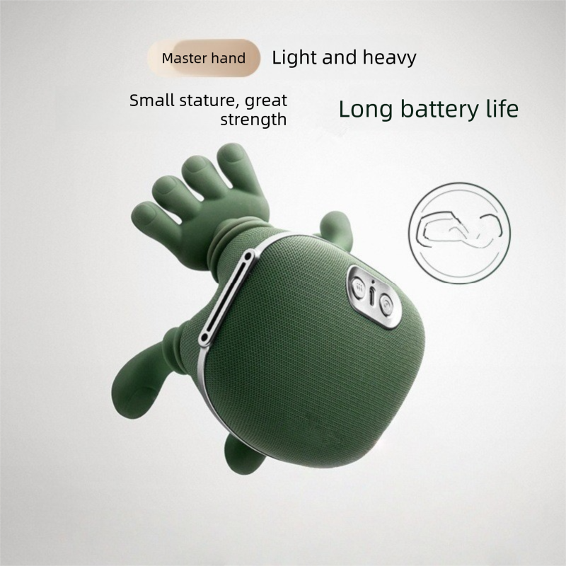 Green Cordless Shoulder and Neck Massager with Heat Rechargeable Shiatsu Deep Tissue Massage Pillow for Pain Relief and Relaxation - Image 2