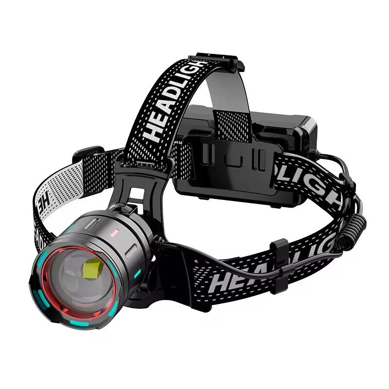 High Power 30W LED Headlamp with White Laser Long Range Zoom Motion Sensor Head Torch for Night Fishing Camping Adventure Australian Outdoor Use(Free with purchase: 3 x 18650 batteries) - Image 1