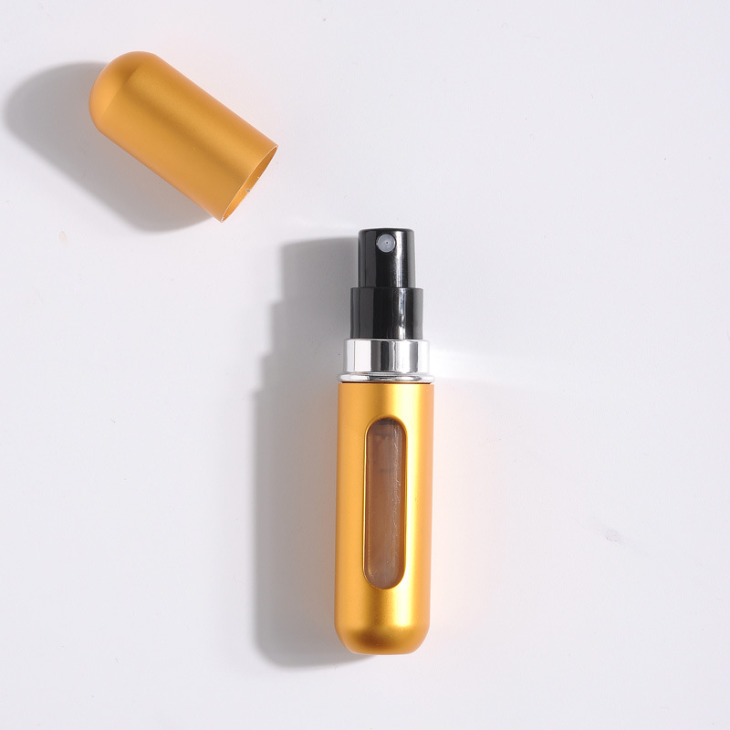 5-Pcs Gold 5ml Refillable Perfume Atomizer Portable Bottom Fill Travel Spray Bottle for Fragrance and Aftershave Australian Travel Essential - Image 1