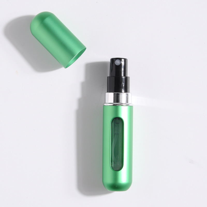 5-Pcs Green 5ml Refillable Perfume Atomizer Portable Bottom Fill Travel Spray Bottle for Fragrance and Aftershave Australian Travel Essential - Image 1