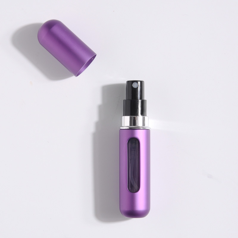 5-Pcs Purple 5ml Refillable Perfume Atomizer Portable Bottom Fill Travel Spray Bottle for Fragrance and Aftershave Australian Travel Essential - Image 1
