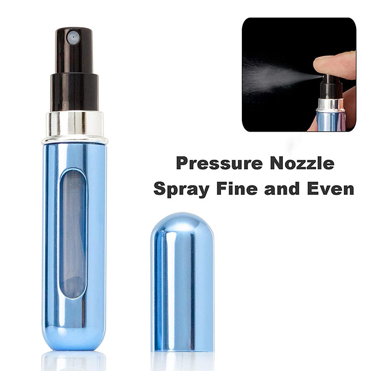 5-Pcs Purple 5ml Refillable Perfume Atomizer Portable Bottom Fill Travel Spray Bottle for Fragrance and Aftershave Australian Travel Essential - Image 3