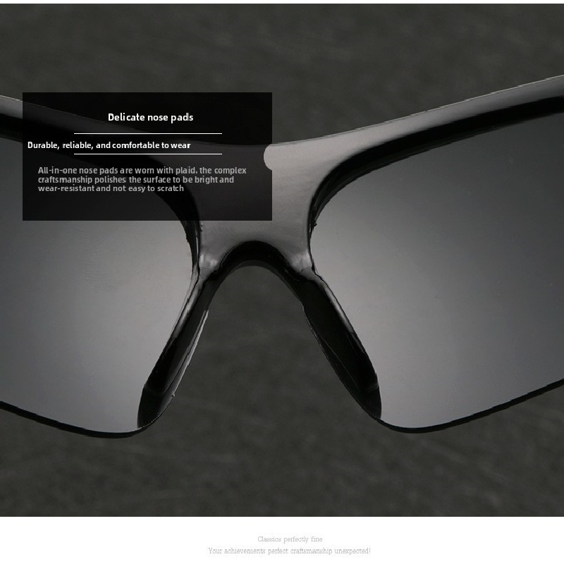 2-PCS Bright black frame with white mercury Men's Sports Cycling Sunglasses Windproof PC Frame Wrap Around Design for Riding Fishing Running Reliable Outdoor Protection Australian Style - Image 5