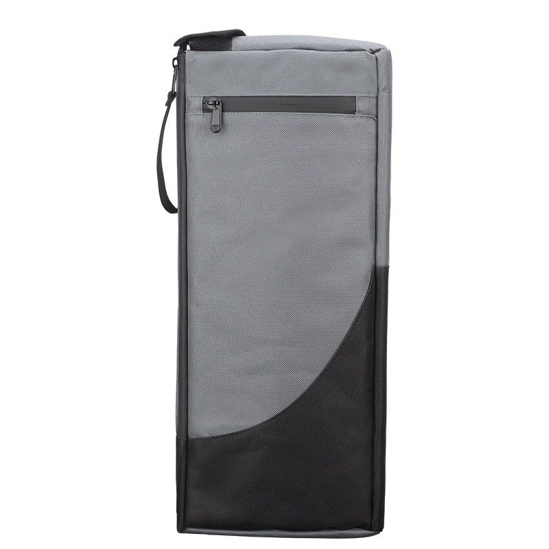 Black and Grey Insulated Golf Cooler Bag Portable Thermal Carrier Holds 6 Cans or 2 Wine Bottles with Shoulder Strap for Australian Golf Course and BBQ - Image 1