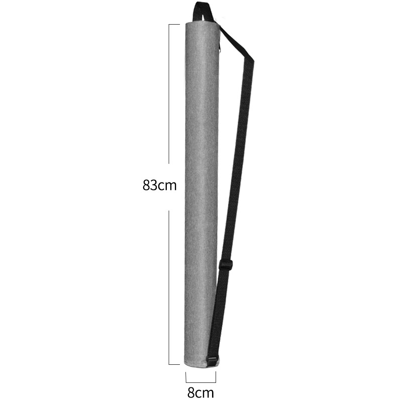 Grey Insulated Golf Beer Cooler Bag Cylindrical Tube Design with PEVA Lining 83cm Portable Crossbody Shoulder Strap for Australian Golf and BBQs - Image 1