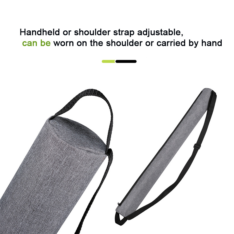 Grey Insulated Golf Beer Cooler Bag Cylindrical Tube Design with PEVA Lining 83cm Portable Crossbody Shoulder Strap for Australian Golf and BBQs - Image 2
