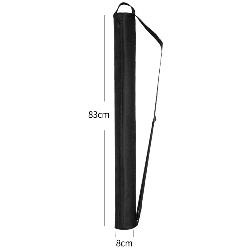 Black Insulated Golf Beer Cooler Bag Cylindrical Tube Design with PEVA Lining 83cm Portable Crossbody Shoulder Strap for Australian Golf and BBQs - Image 1