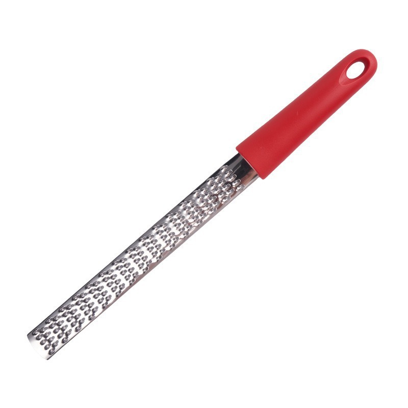 3-PCS Red Stainless Steel Lemon Zester and Cheese Grater 32cm Long Multi-functional Kitchen Grater for Citrus Ginger and Chocolate Australian Home Cooking - Image 1