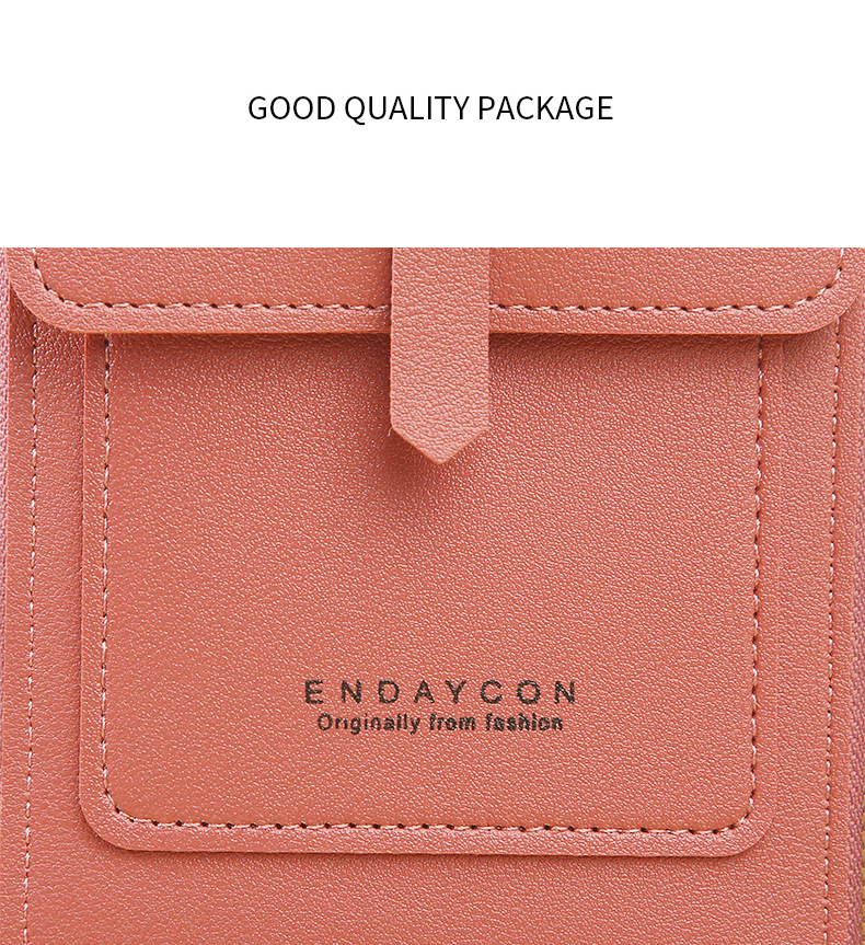 Women's Crossbody Phone Bag with Clear Touch Screen Window PU Leather Wallet Purse Multi-Pocket Shoulder Handbag Adjustable Strap Card Holder Blue - Image 6