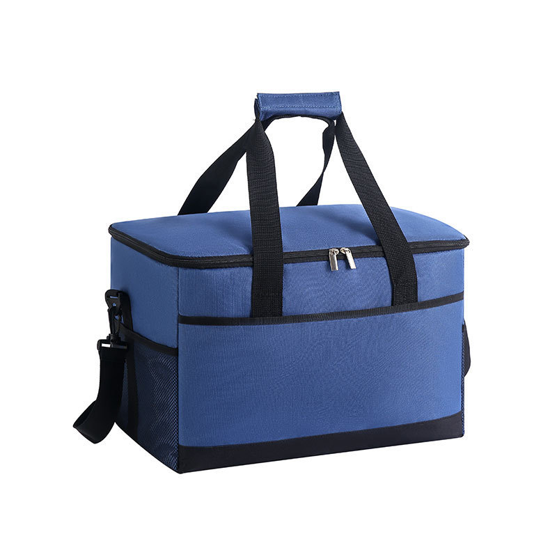 Large 35L Insulated Cooler Bag Soft Sided Leakproof Thermal Tote for Camping Beach Picnic BBQ Heavy Duty Grocery Carrier Navy Blue - Image 1