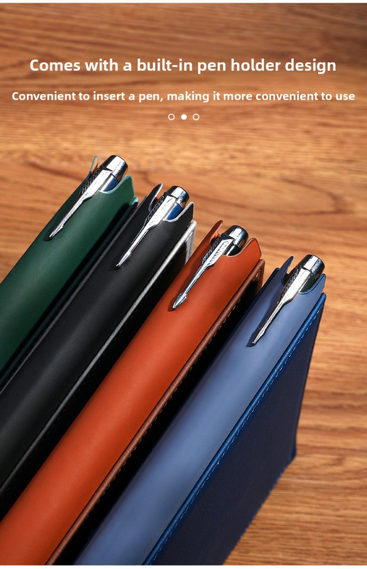 Turquoise Premium A5 Business Notebook Gift Set with Metal Pen - Soft PU Leather Journal 320 Pages Thick Paper - Executive Diary for Office & Home - Image 4
