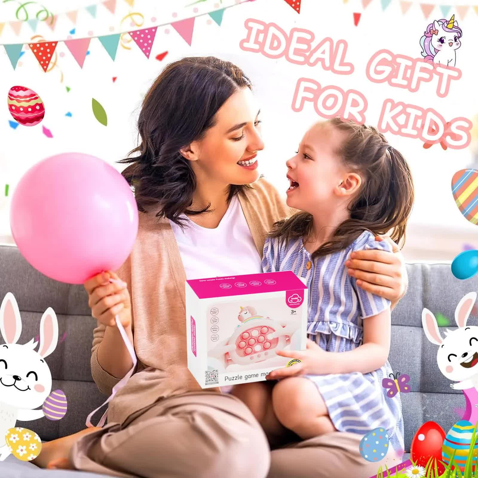 Electronic Fast Push Pop Game - Flamingo Fidget Console with Lights & Sound - 4 Modes Memory & Speed Challenge - Interactive Sensory Toy for Kids 3+ & Travel - Image 2