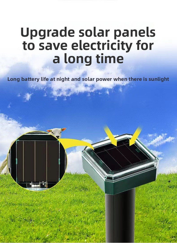 Solar-Powered Sonic Snake and Rodent Repeller Ground Stake - Outdoor Waterproof Ground Vibration Pest Deterrent Device - Ultrasonic Control for Moles, Voles, and House Mice - Garden Lawn Protection - Green Circular Top Model - Image 8