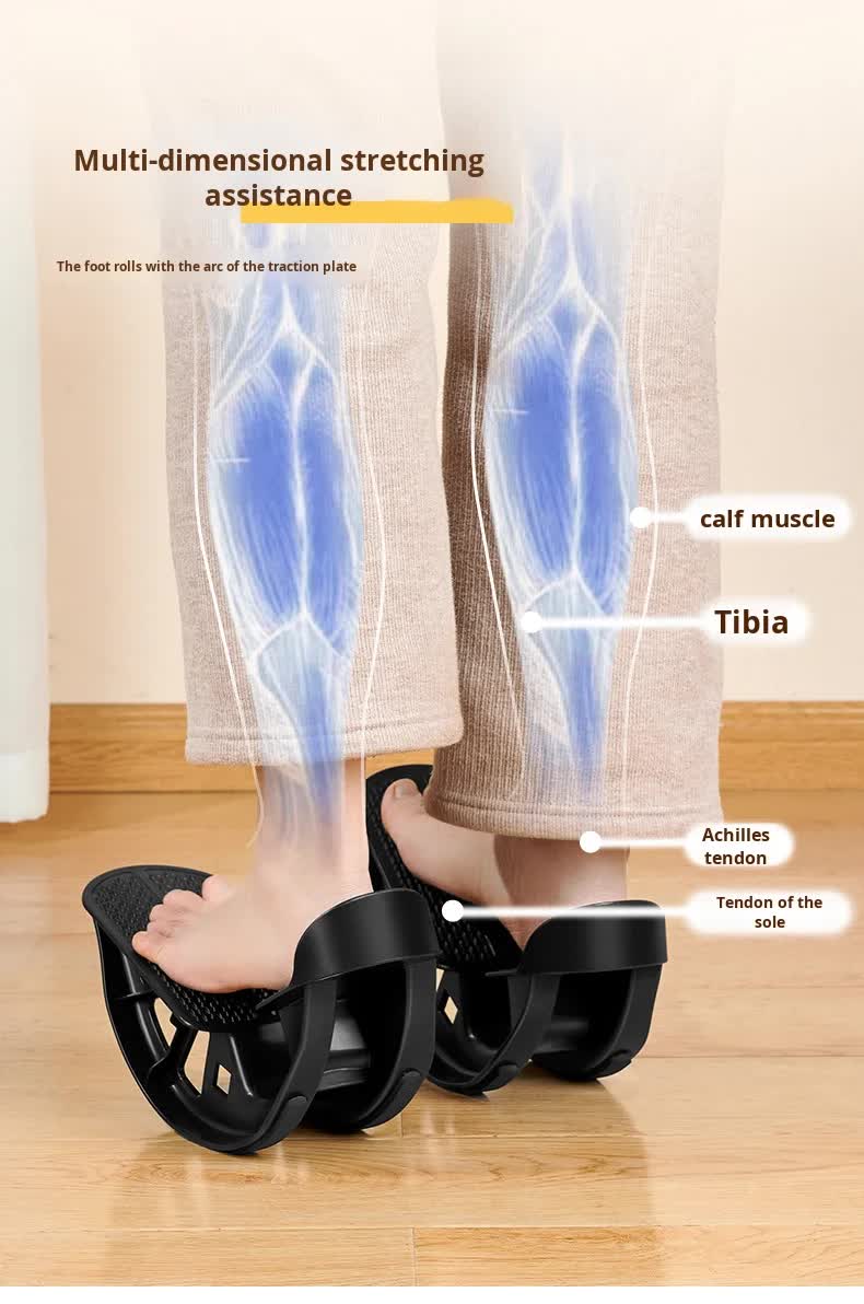2 PCS Foot Rocker Calf Stretcher - Ankle & Lower Leg Stretching Board for Plantar Fasciitis & Achilles Relief - Anti-Slip Balance Wedge for Home & Office - Heavy Duty Pink - Image 3