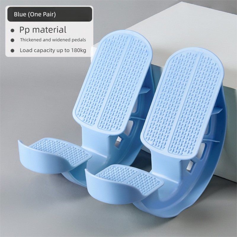 2 PCS Foot Rocker Calf Stretcher - Ankle & Lower Leg Stretching Board for Plantar Fasciitis & Achilles Relief - Anti-Slip Balance Wedge for Home & Office - Heavy Duty Blue - Image 1