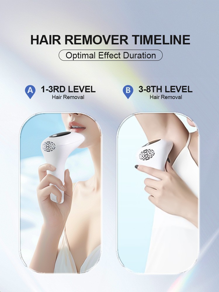 IPL Laser Hair Removal Handset for Women & Men - 900,000 Flashes Home Use Hair Remover Device for Face Body Bikini & Underarms - Painless & Effective Reduction - AU Plug Pink - Image 7