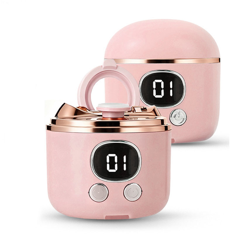 2-in-1 Electric Nail Clipper with Magnifying Glass & LED Light - Automatic Nail Trimmer & Polisher for Babies, Seniors & Adults - Safe USB Rechargeable Manicure Tool with Debris Storage - Pink - Image 1