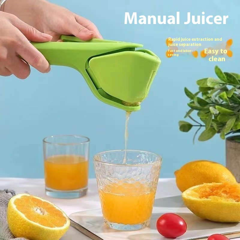 Foldable Manual Lemon Squeezer & Citrus Juicer - Portable Handheld Fruit Press for Fresh Orange & Lime Juice - Space Saving Kitchen Tool - Yellow - Image 3