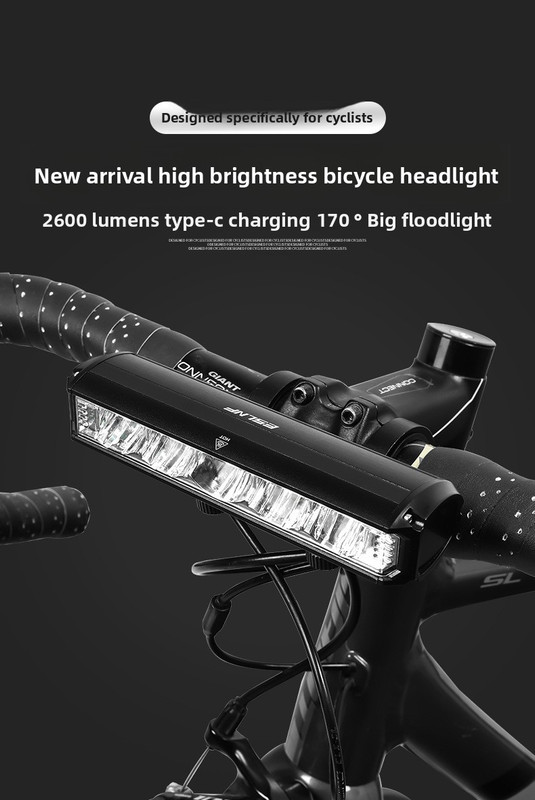 EOS630 1700 Lumen High Brightness Bike Light with Single Bracket Mount - 4000mAh Long Life USB Rechargeable Battery - Aluminium Alloy Horizontal Headlamp for MTB & Road Cycling - Image 2