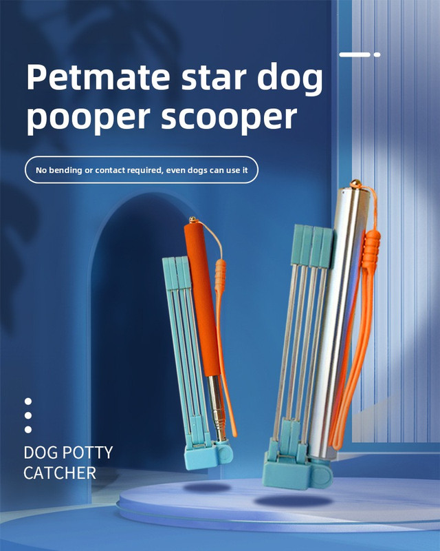 Upgraded Aluminium Telescopic Dog Poop Scooper Large Size Heavy Duty Waste Collector for Medium to Large Dogs Over 15kg - Image 3