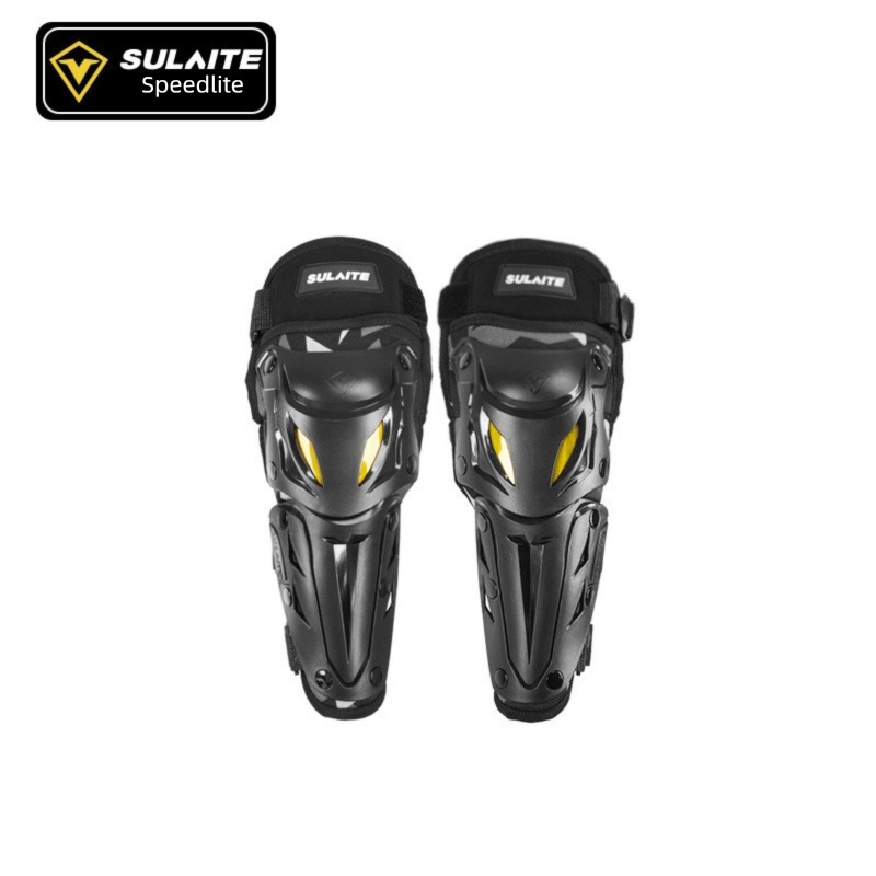 SULAITE Motorcycle Elbow Pads Motocross Arm Guards Hard Shell Protective Gear Quick Release Adjustable Strap for Dirt Bike Racing Black - Image 1