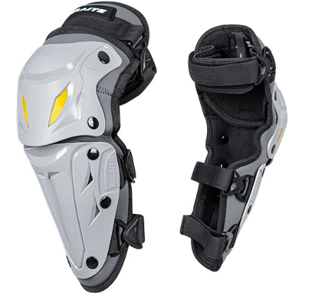 SULAITE Motorcycle Elbow Guards Long Forearm Protectors Grey Hard Shell Armour Quick Release Adjustable for Motocross Dirt Bike - Image 1
