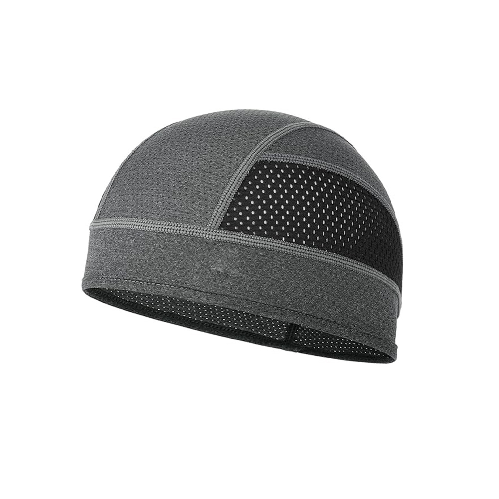 Cooling Mesh Skull Cap Helmet Liner Sweat Wicking Quick Dry Beanie Grey for Cycling Motorbike Running Hard Hat One Size - Image 1