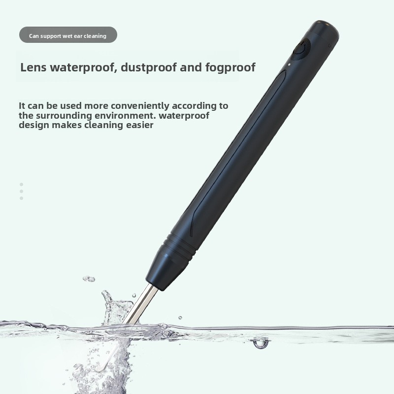 Smart Visual Ear Wax Removal Tool with HD Camera WiFi Wireless Otoscope Ear Cleaner 3.5mm Ultra Slim Lens for iPhone Android Green - Image 5