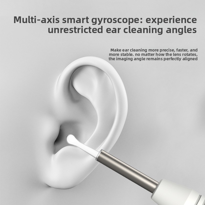 Smart Visual Ear Wax Removal Tool with HD Camera WiFi Wireless Otoscope Ear Cleaner 3.5mm Ultra Slim Lens for iPhone Android Green - Image 7