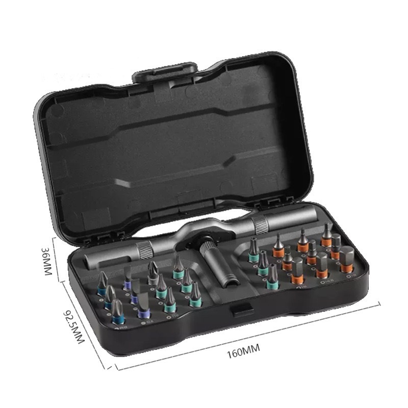 24-in-1 Ratchet Screwdriver Tool Set - Multifunctional S2 Steel Bit Combination Kit with Wrench Function for Home and Workshop Use - Image 8