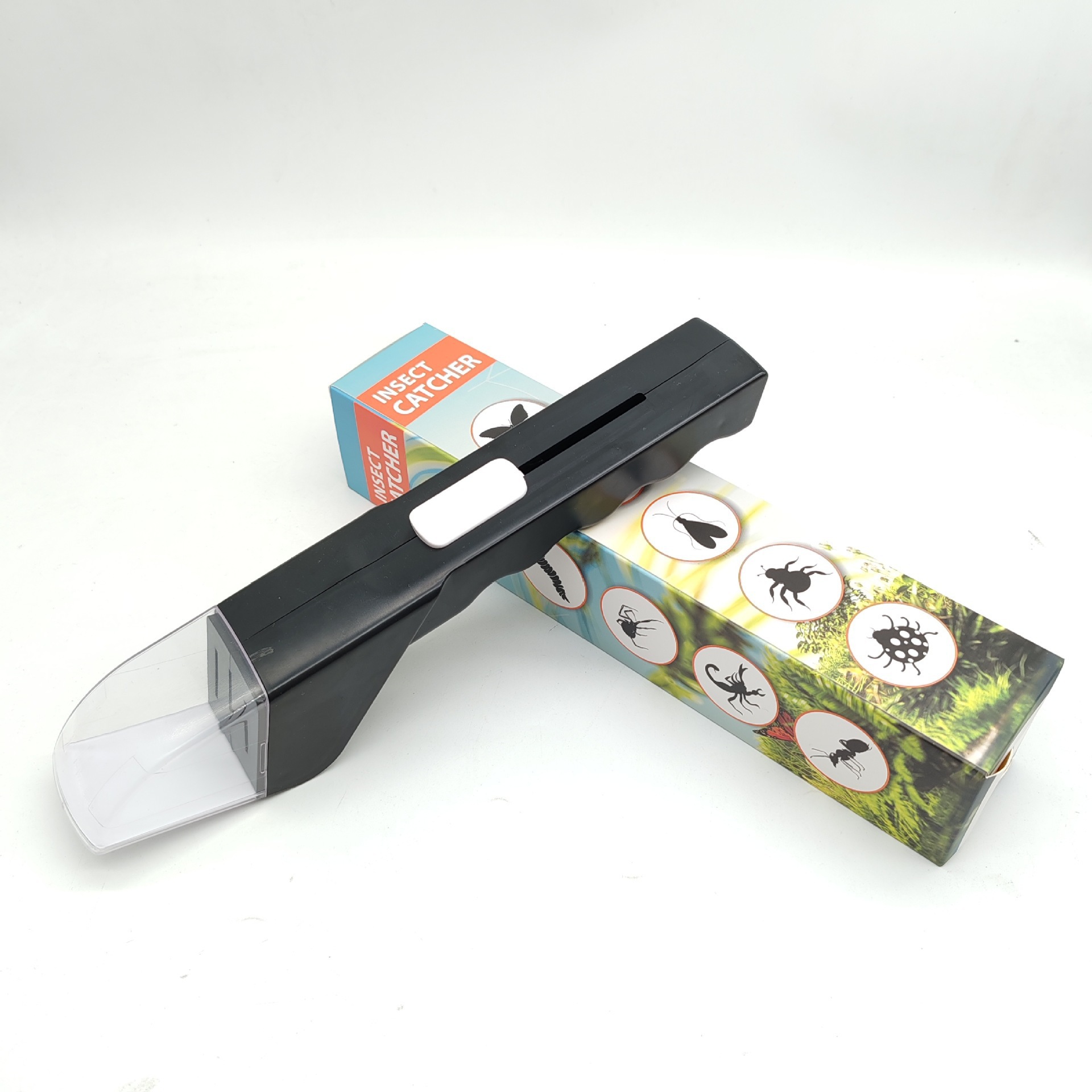 Black Handheld Insect Catcher and Bug Grabber Tool - Quick and Clean Removal of Spiders, Roaches, Bees & Flying Insects - Image 1