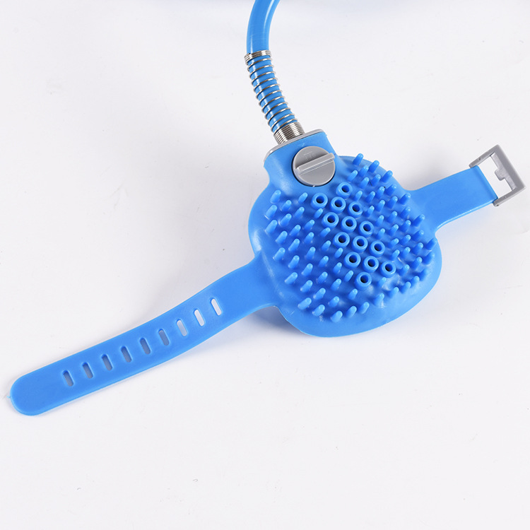 2-in-1 Pet Bathing Tool With Faucet Adapter & 2.2m Long Reach - Convenient Grooming System, Silicone Massage Shower Sprayer & Brush Head for Dogs and Cats - Image 3