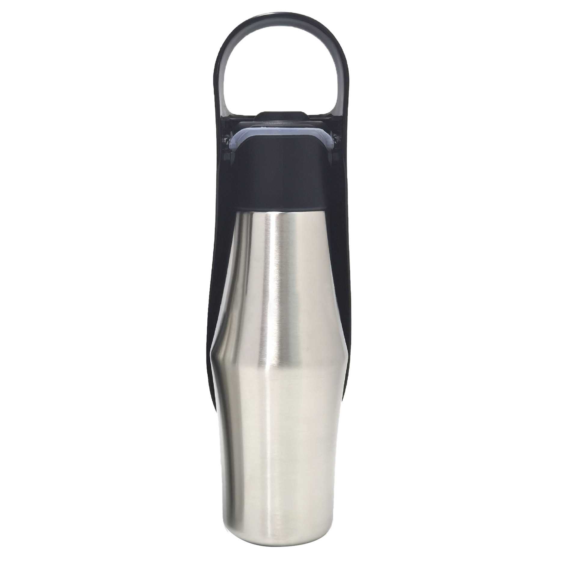 Black 27oz Food-Grade 304 Stainless Steel Pet Water Bottle - Portable Dog and Cat Travel Cup, Outdoor Feeder for Walks and Hikes - Image 1