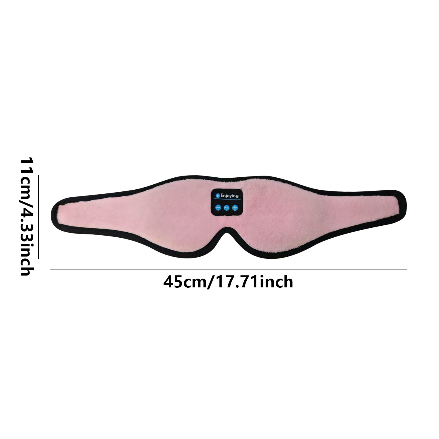 Pink 3D Wireless Bluetooth Sleep Mask with Integrated Stereo Headphones - 100% Blackout Memory Foam Eye Mask, Ultra-Long Battery Life & Washable Design - Image 4